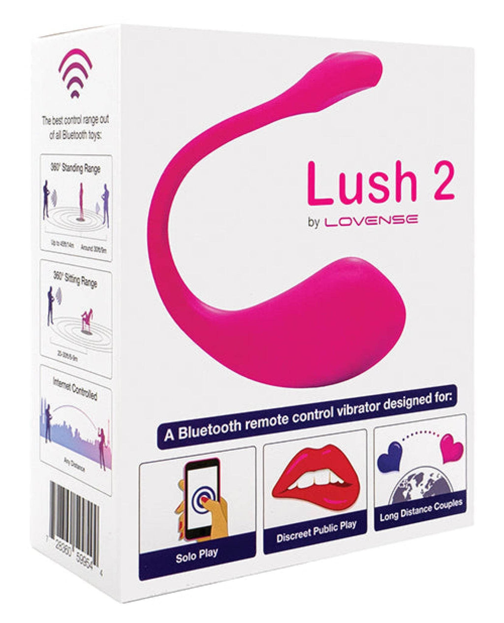 Lovense Lush 2.0 Sound Activated Vibrator - Pink - SEX LOVE DOLLS