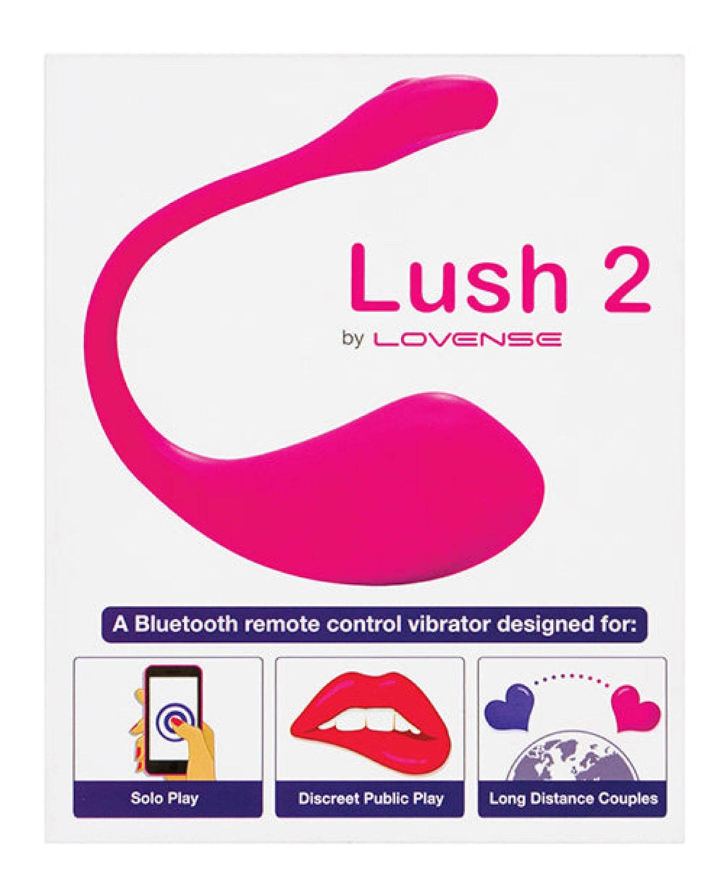 Lovense Lush 2.0 Sound Activated Vibrator - Pink - SEX LOVE DOLLS