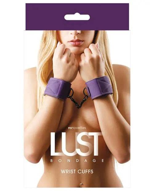 Lust Bondage Wrist Cuffs - Purple - SEX LOVE DOLLS