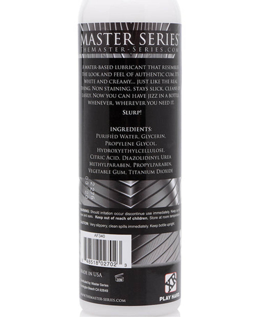 Master Series Jizz Unscented Lube - 8 Oz - SEX LOVE DOLLS