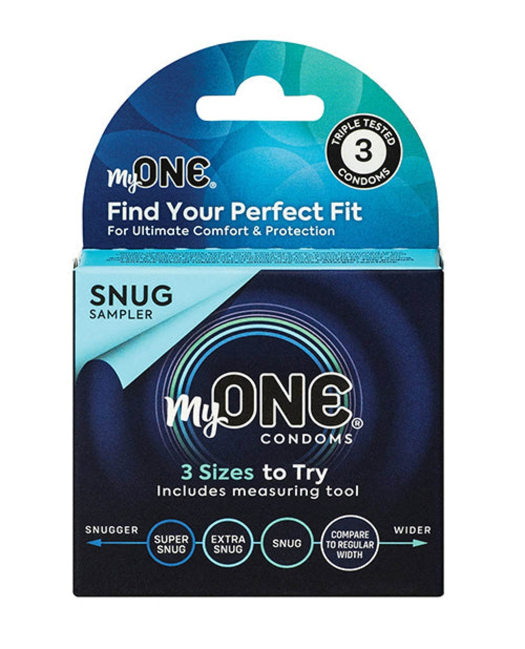 My One Snug Sampler Condoms - Pack of 3 - SEX LOVE DOLLS