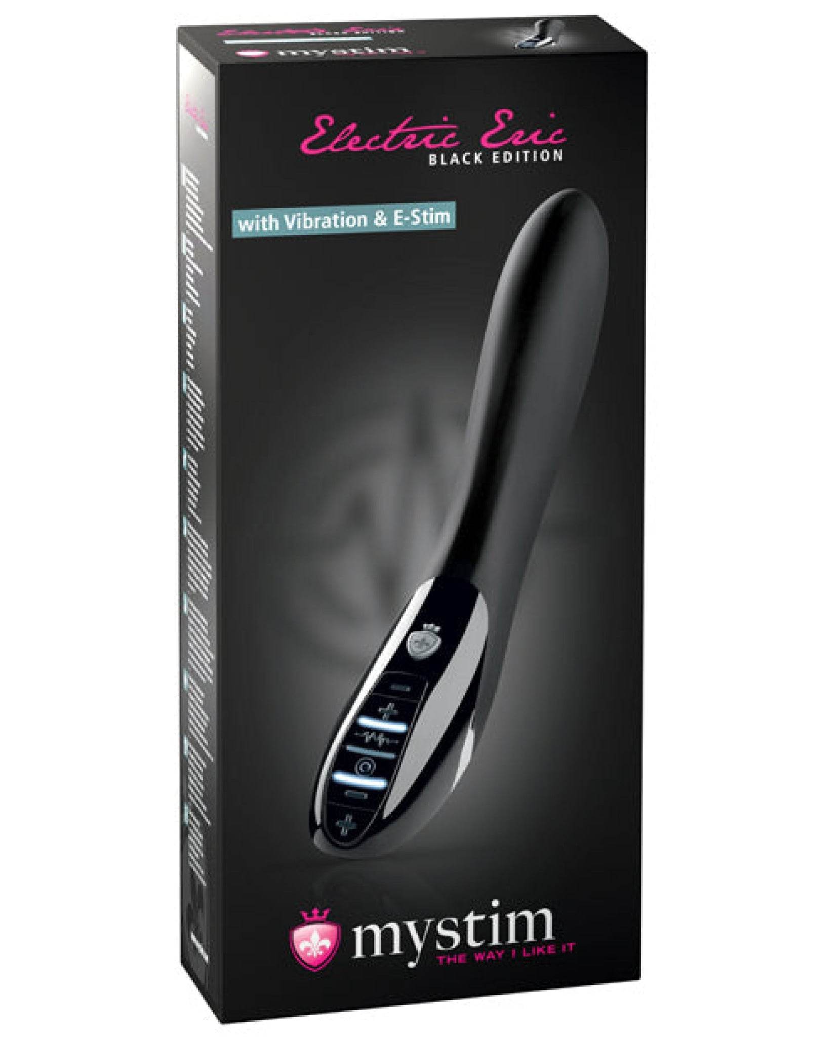 Mystim Electric Eric Estim Vibrator Black Edition - Black - SEX LOVE DOLLS