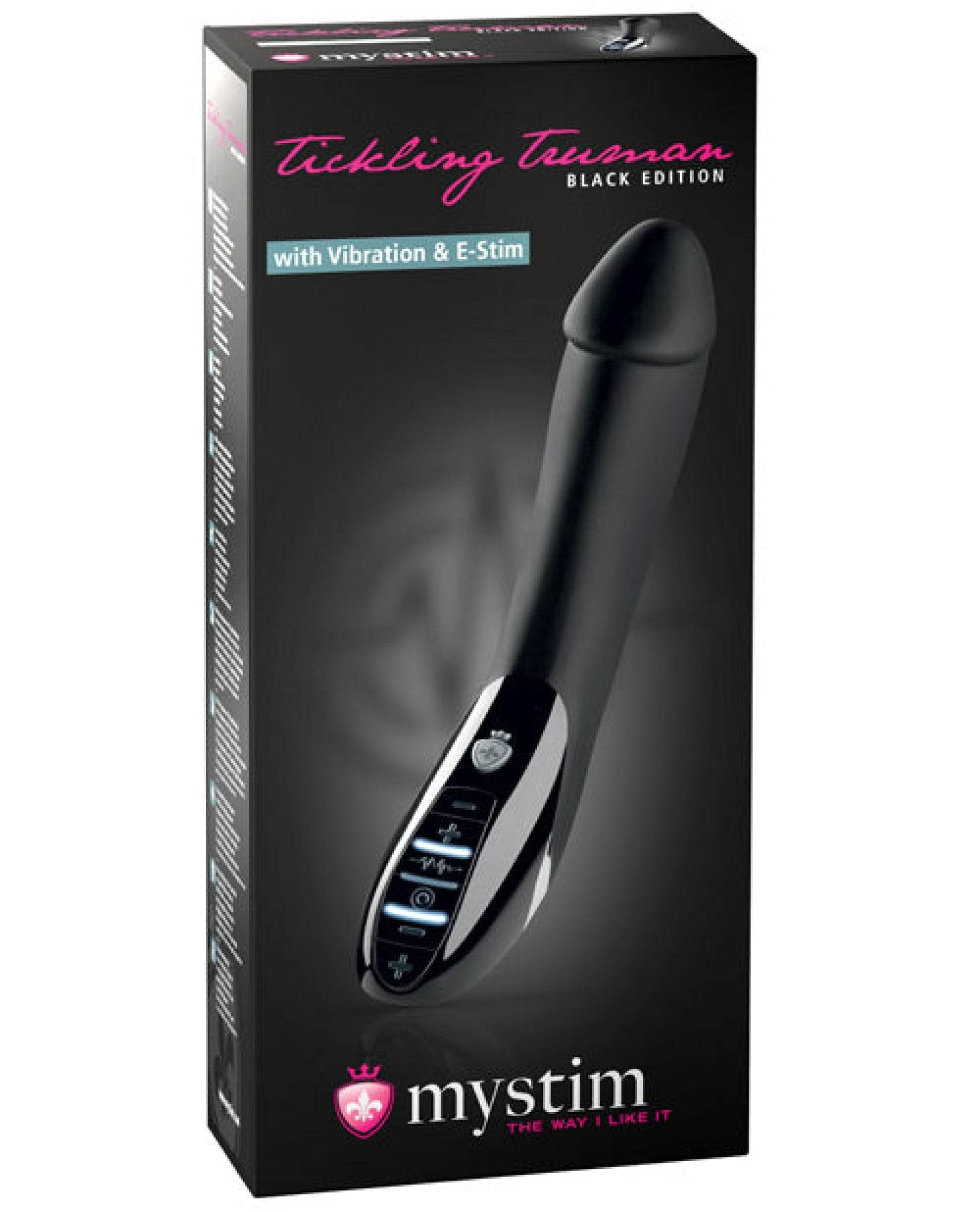 Mystim Tickling Truman Estim Vibrator Black Edition - Black - SEX LOVE DOLLS