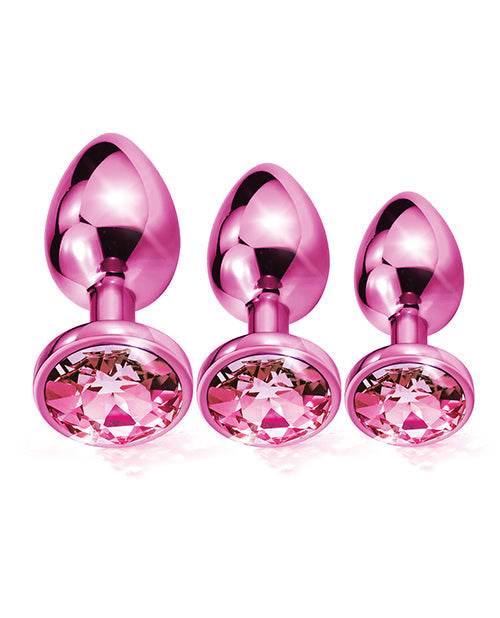 Nixie Metal Butt Plug Trainer Set W/inlaid Jewel - SEX LOVE DOLLS