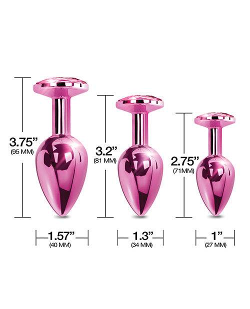 Nixie Metal Butt Plug Trainer Set W/inlaid Jewel - SEX LOVE DOLLS