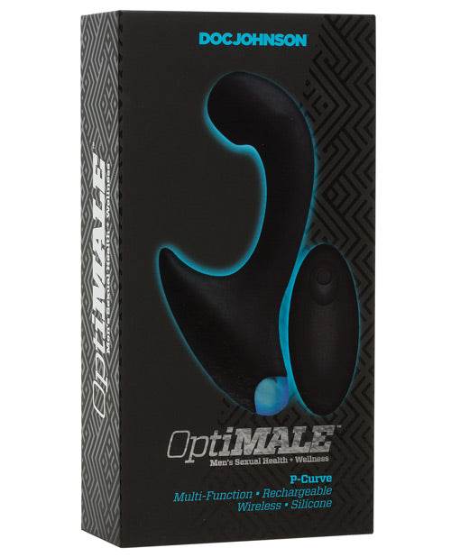 OptiMale Vibrating P Massager w/Wireless Remote - Black - SEX LOVE DOLLS