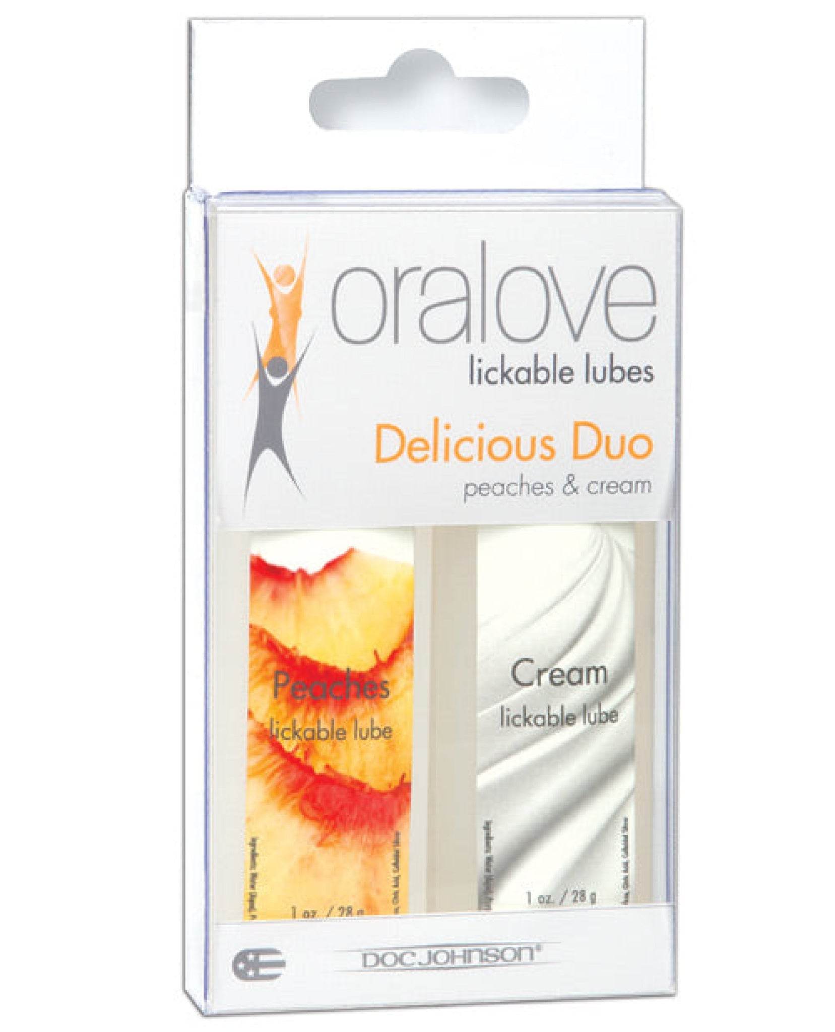 Oralove Delicious Duo Flavored Lube - SEX LOVE DOLLS