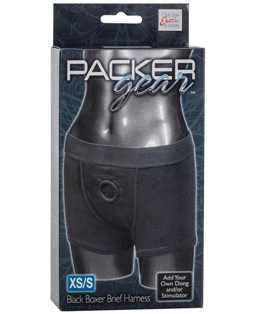 Packer Gear Boxer Harness - Black - SEX LOVE DOLLS
