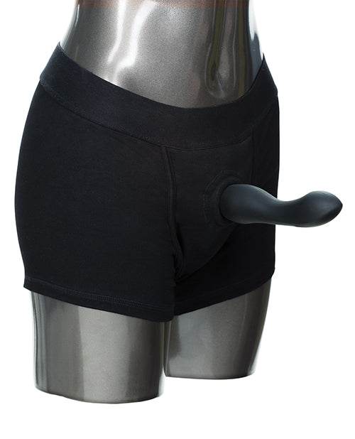 Packer Gear Boxer Harness - Black - SEX LOVE DOLLS