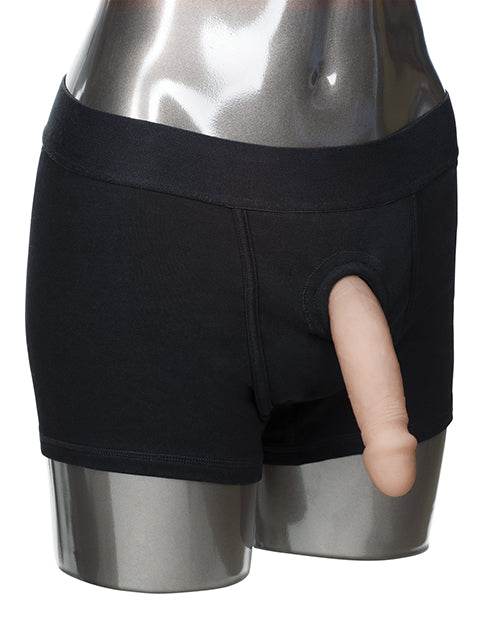 Packer Gear Boxer Harness - Black - SEX LOVE DOLLS