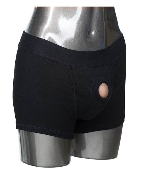 Packer Gear Boxer Harness - Black - SEX LOVE DOLLS