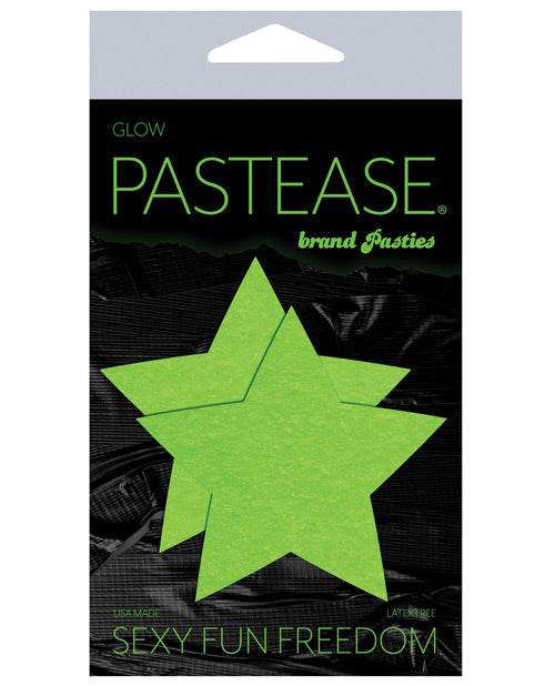 Pastease Premium Star - Glow in the Dark Green O/S - SEX LOVE DOLLS