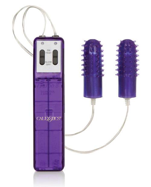 Pocket Exotics Turbo 8 Accelerator Double Bullets - Purple - SEX LOVE DOLLS