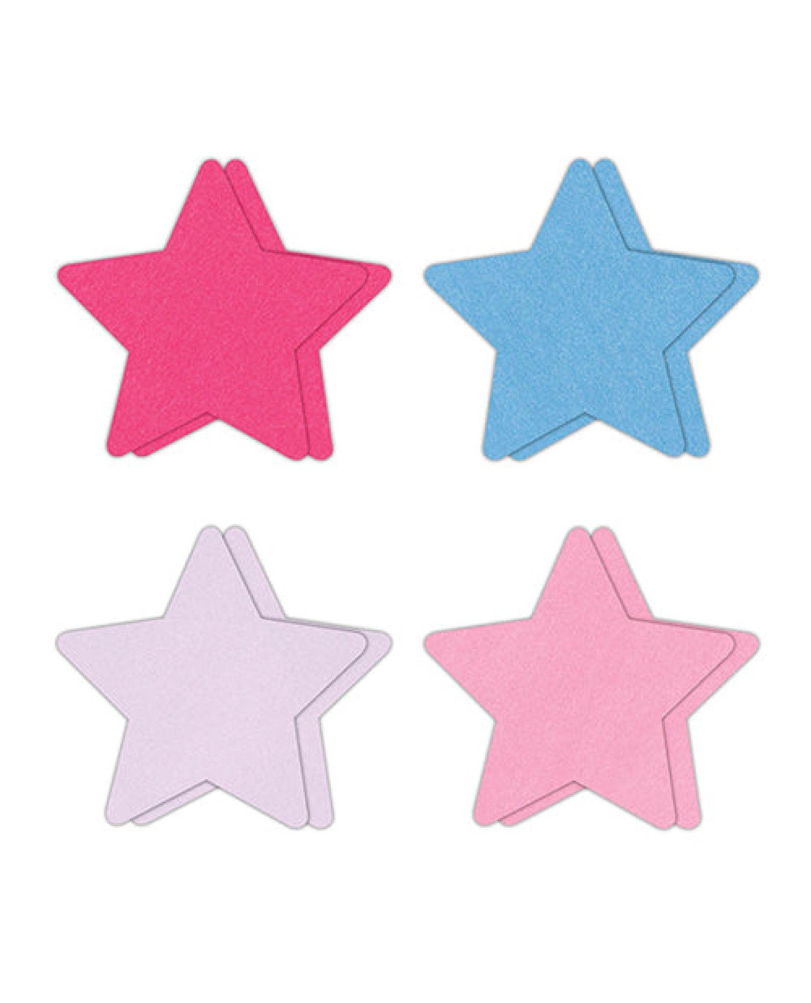 Pretty Pasties Star I Assorted - 4 Pair - SEX LOVE DOLLS