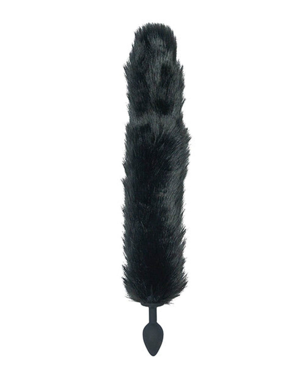 Punishment Fox Tail Plug - Black - SEX LOVE DOLLS
