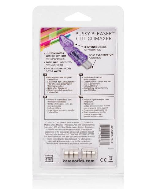 Pussy Pleaser Clit Climaxer - Purple - SEX LOVE DOLLS