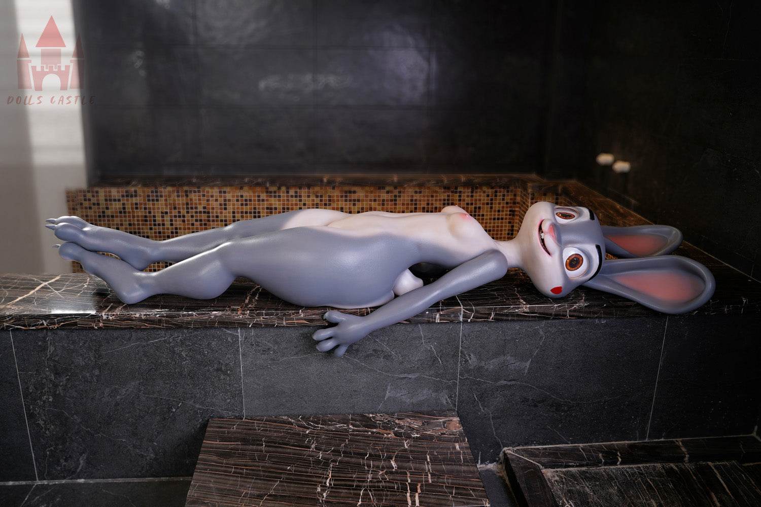 Rabby 168CM A Cup Bunny Love Doll Silicone Sex Doll - Doll's Castle - SEX LOVE DOLLS