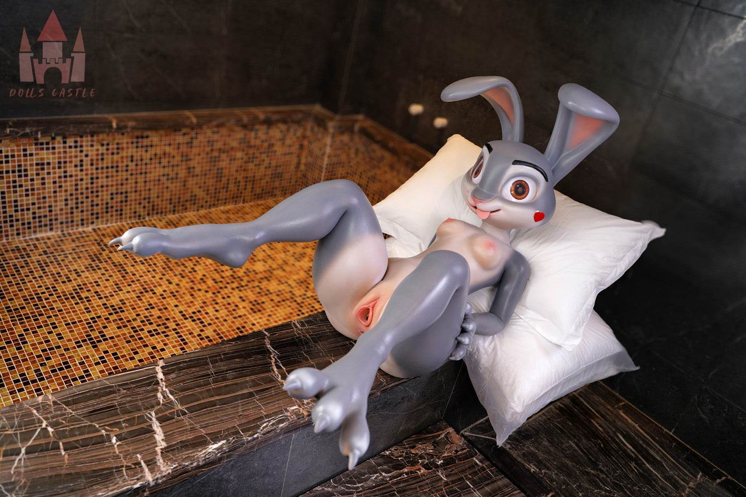 Rabby 168CM A Cup Bunny Love Doll Silicone Sex Doll - Doll's Castle - SEX LOVE DOLLS