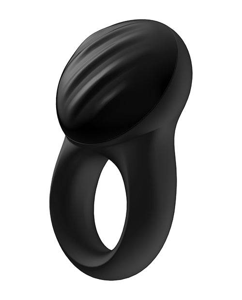 Satisfyer Signet Ring w/Bluetooth App - Black - SEX LOVE DOLLS