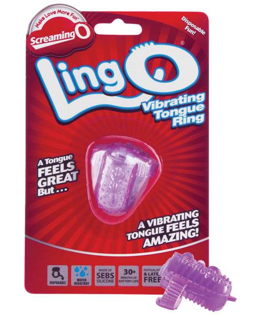 Screaming O LingO Vibrating Tongue Ring - SEX LOVE DOLLS