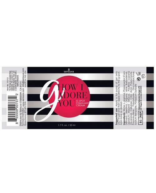 Sensuva G How I Adore You - 1.7 oz - SEX LOVE DOLLS