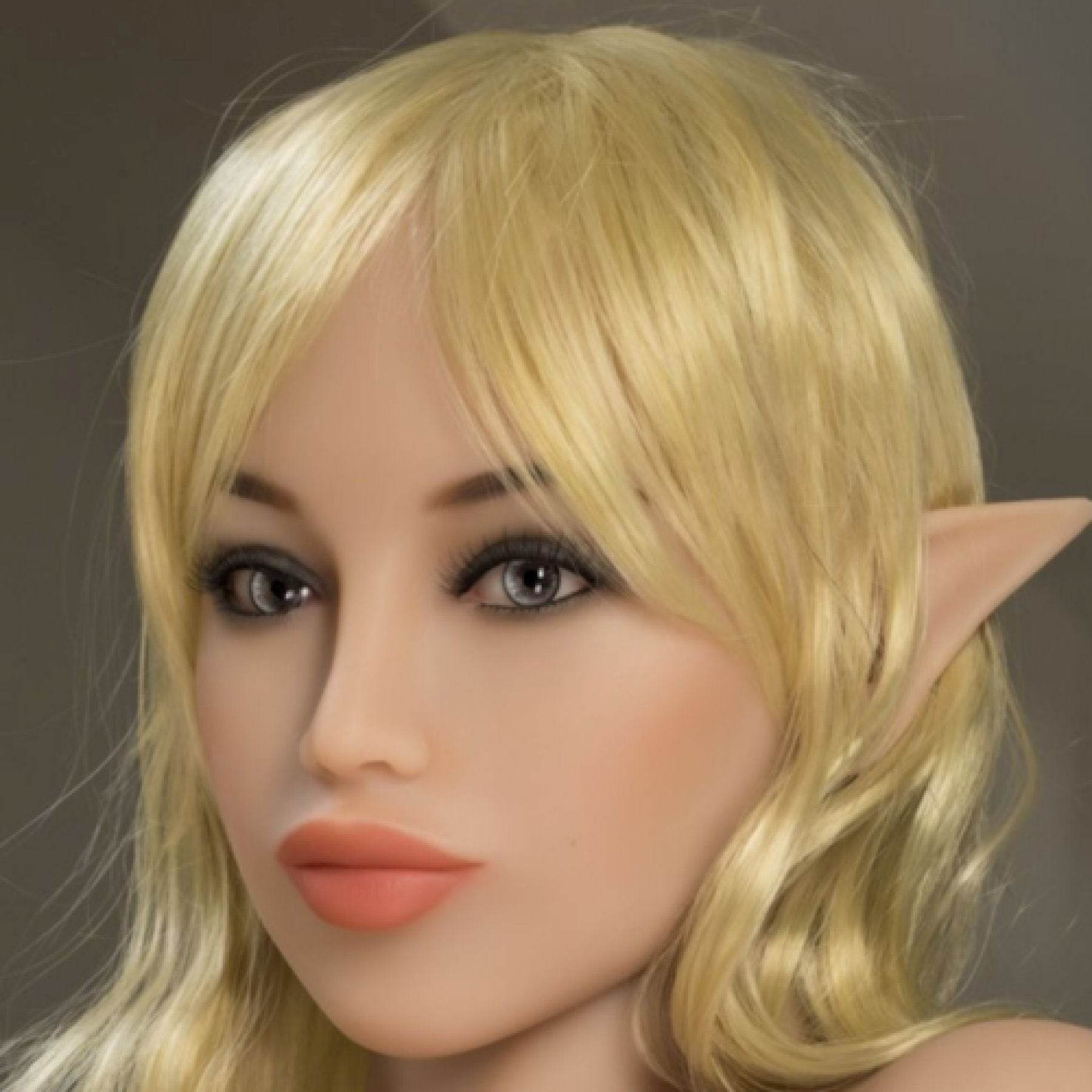 Sex Doll Head #154 Elf v3 - SEX LOVE DOLLS