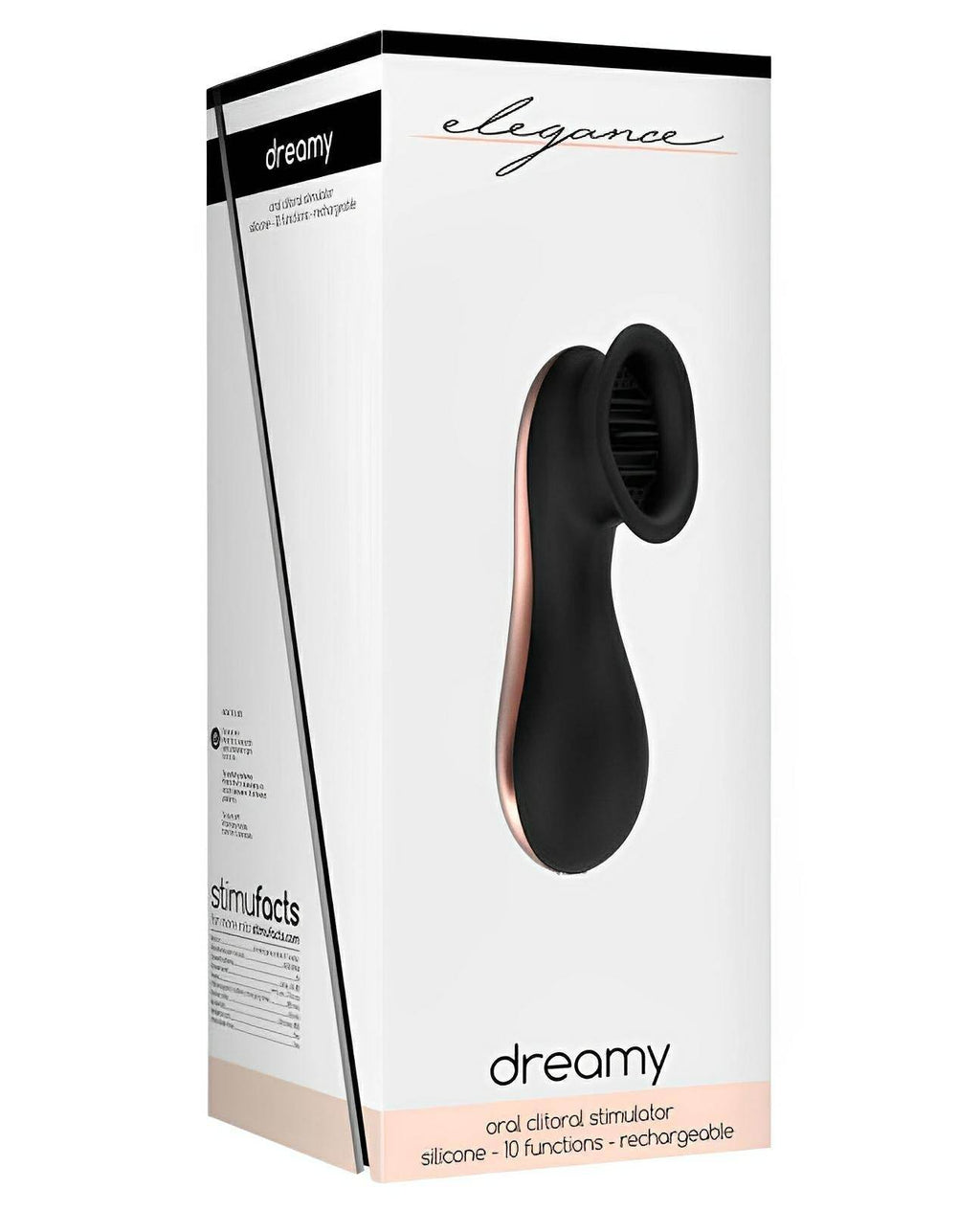 Shots Elegance Dreamy Oral Clitoral Stimulator - 10 Speed Black - SEX LOVE DOLLS