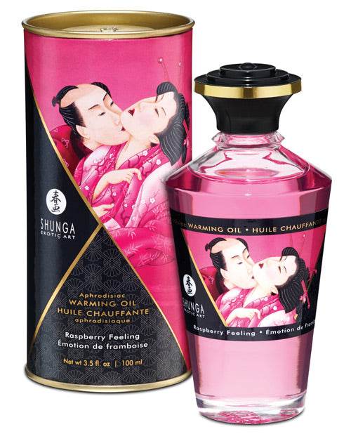 Shunga Warming Oil - 3.5 Oz Midnight Sorbet - SEX LOVE DOLLS