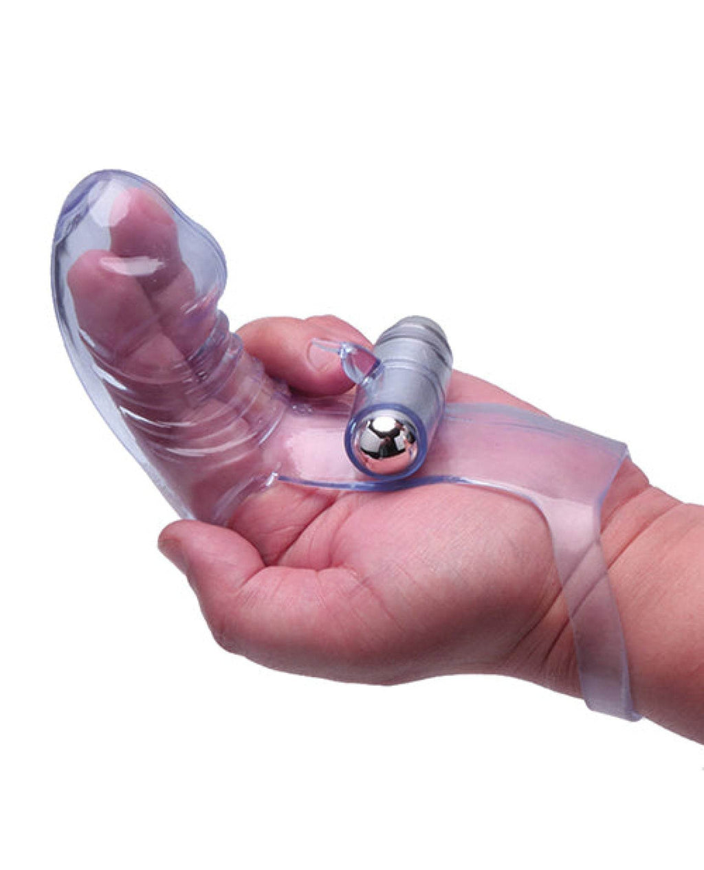 The 9's Vibrofinger Phallic Finger Massager - Purple - SEX LOVE DOLLS