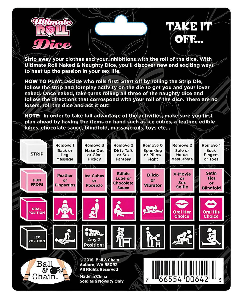 Ultimate Roll Naked & Naughty Dice - SEX LOVE DOLLS