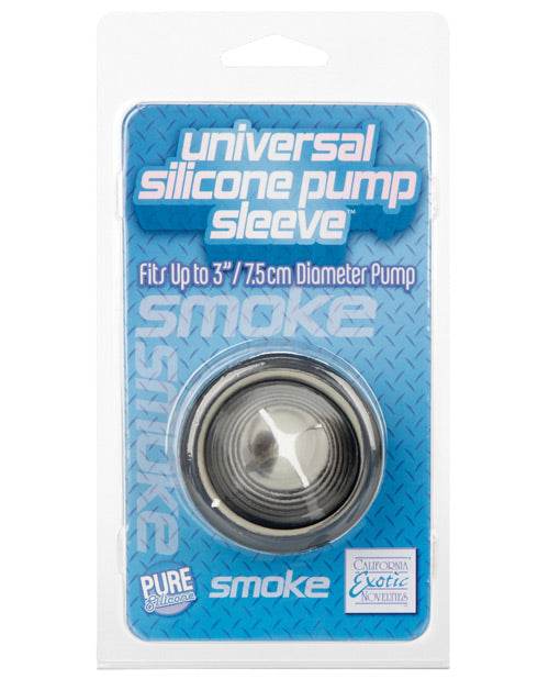 Universal Silicone Pump Sleeve - Smoke - SEX LOVE DOLLS
