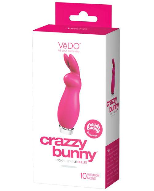 Vedo Crazzy Bunny Rechargeable Bullet - SEX LOVE DOLLS