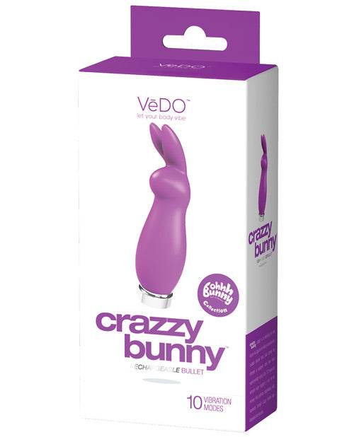 Vedo Crazzy Bunny Rechargeable Bullet - SEX LOVE DOLLS