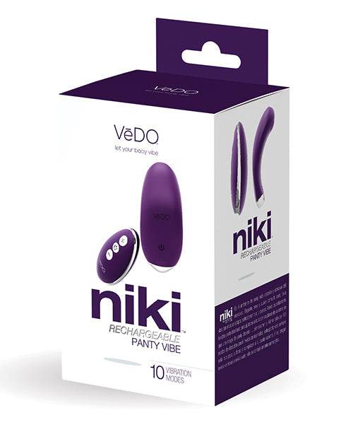 Vedo Niki Rechargeable Panty Vibe - SEX LOVE DOLLS