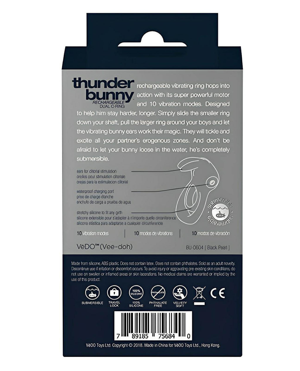 Vedo Thunder Rechargeable Dual Ring - SEX LOVE DOLLS