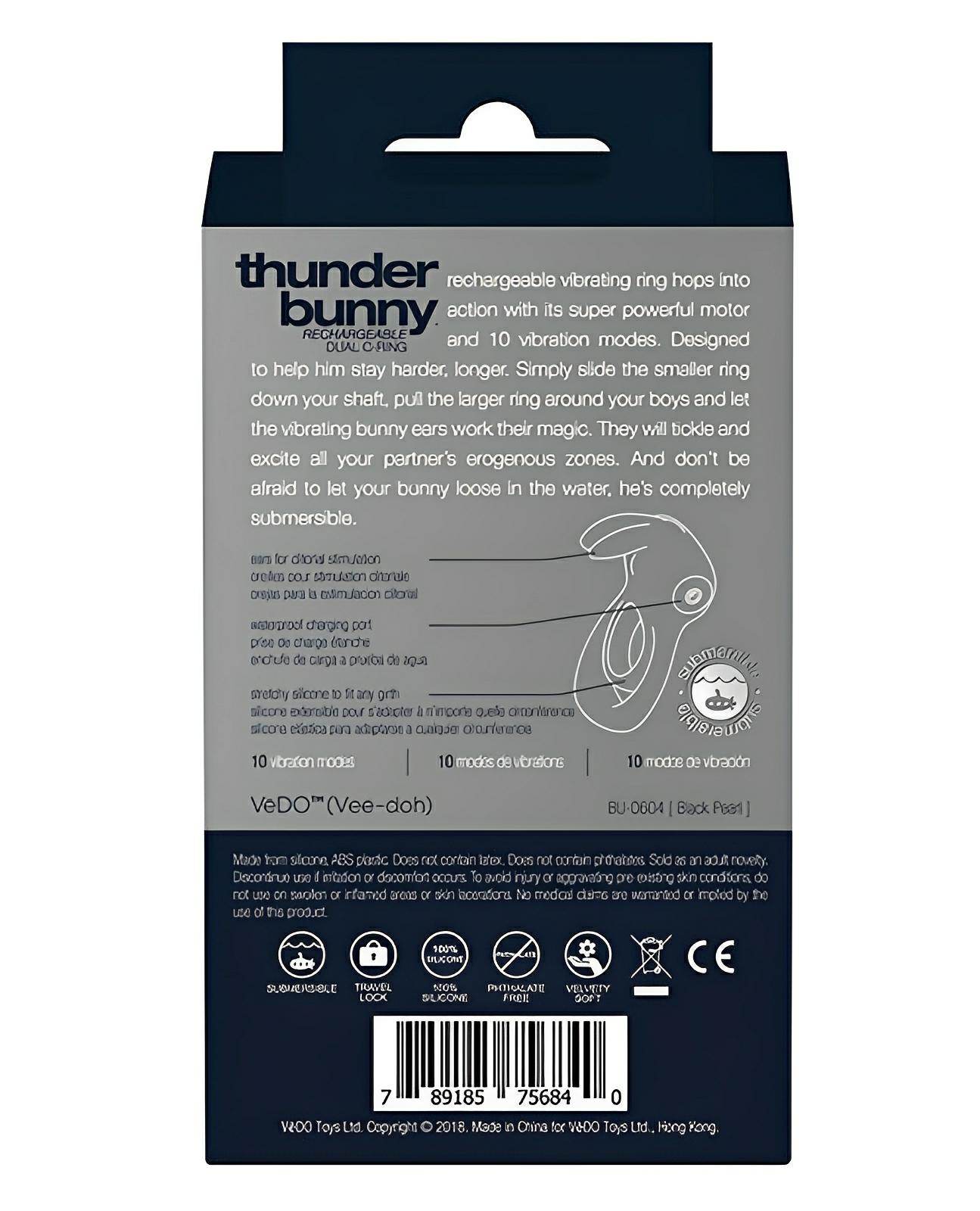 Vedo Thunder Rechargeable Dual Ring - SEX LOVE DOLLS