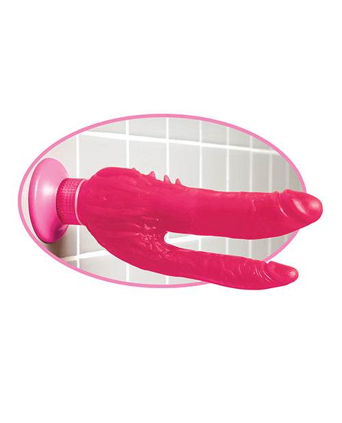 Wall Bangers Double Penetrator Waterproof - Pink - SEX LOVE DOLLS