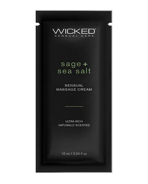 Wicked Sensual Care Sage & Sea Salt Massage Cream - SEX LOVE DOLLS