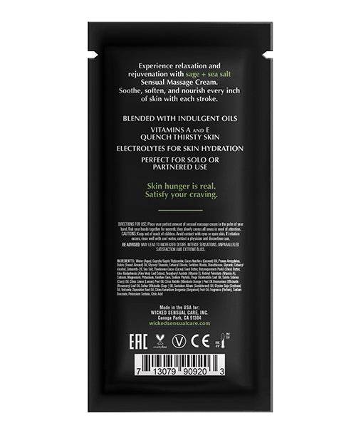 Wicked Sensual Care Sage & Sea Salt Massage Cream - SEX LOVE DOLLS