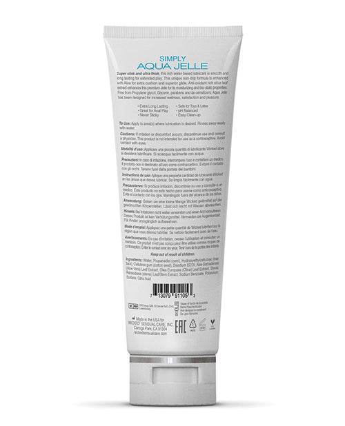 Wicked Sensual Care Simply Aqua Jelle Water Based Lubricant - SEX LOVE DOLLS