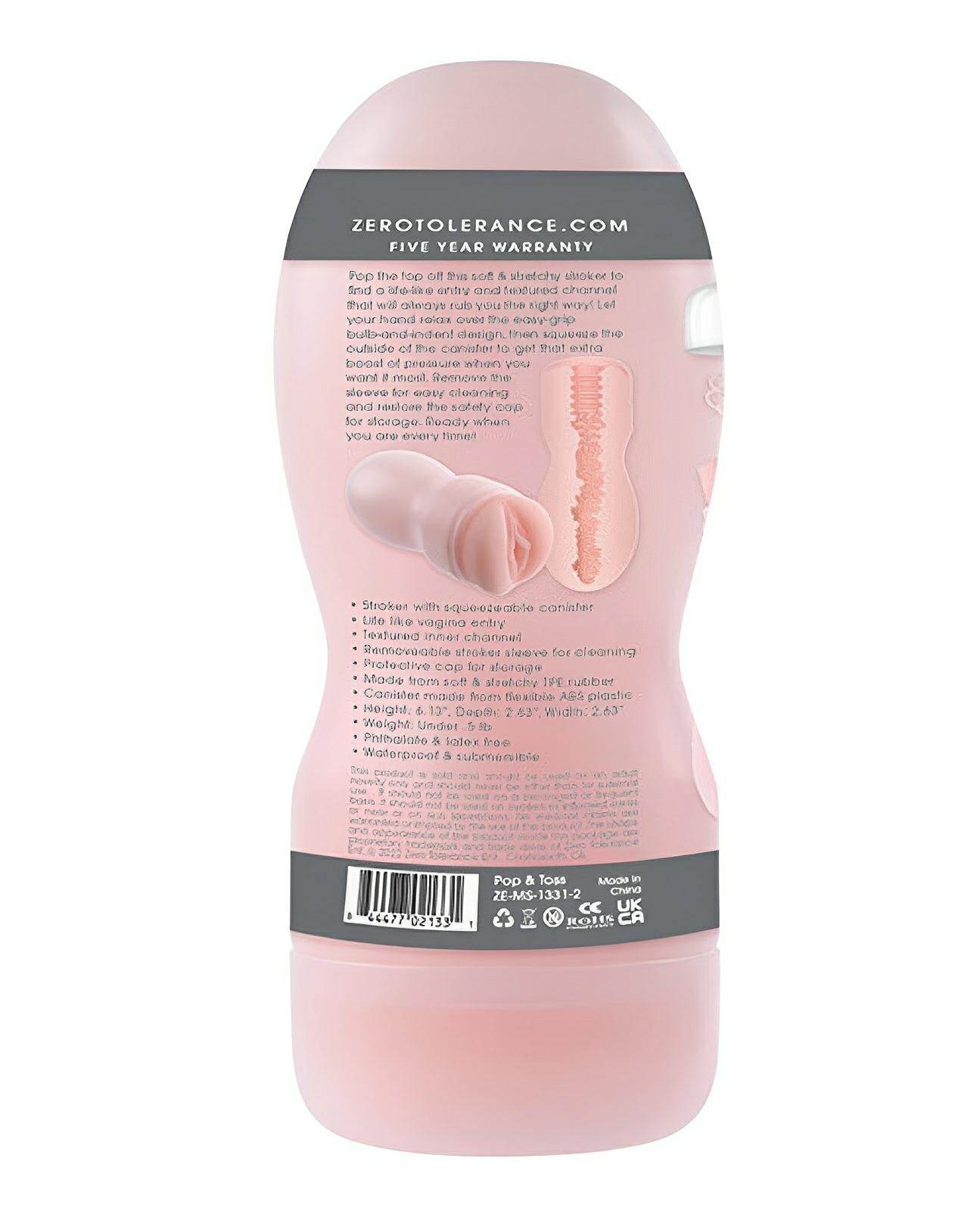 Zero Tolerance Pop & Toss Stroker - Light - SEX LOVE DOLLS