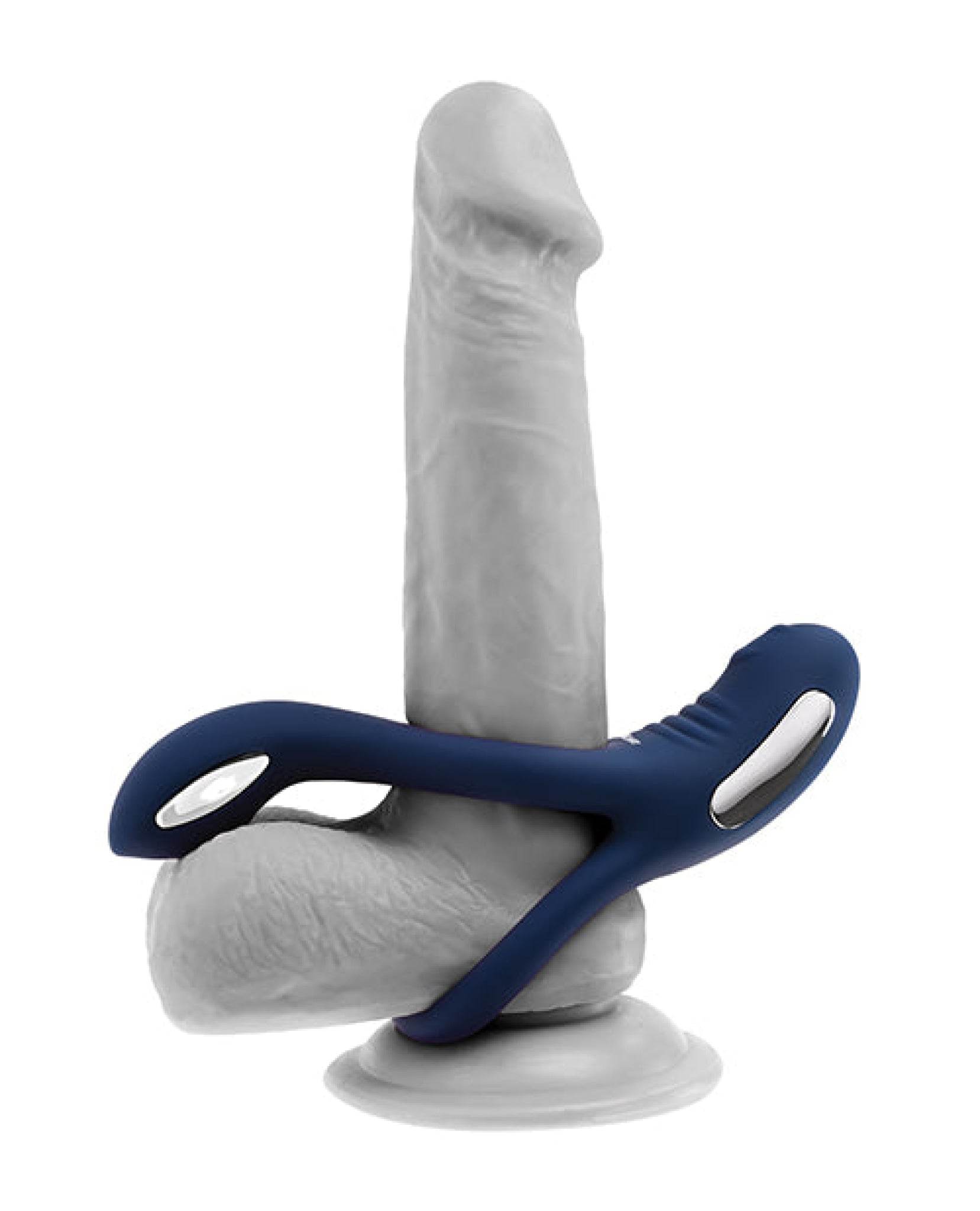 Zero Tolerance Ring Around the Rosy Cock & Ball Vibrator - Blue - SEX LOVE DOLLS
