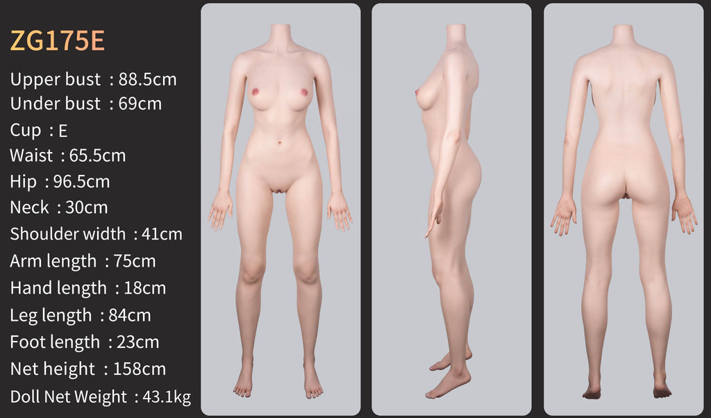Clara (Movable Jaws Version)ZG175E-175cm E Cup Fair Skin Sex Doll GE138-1 - SEX LOVE DOLLS
