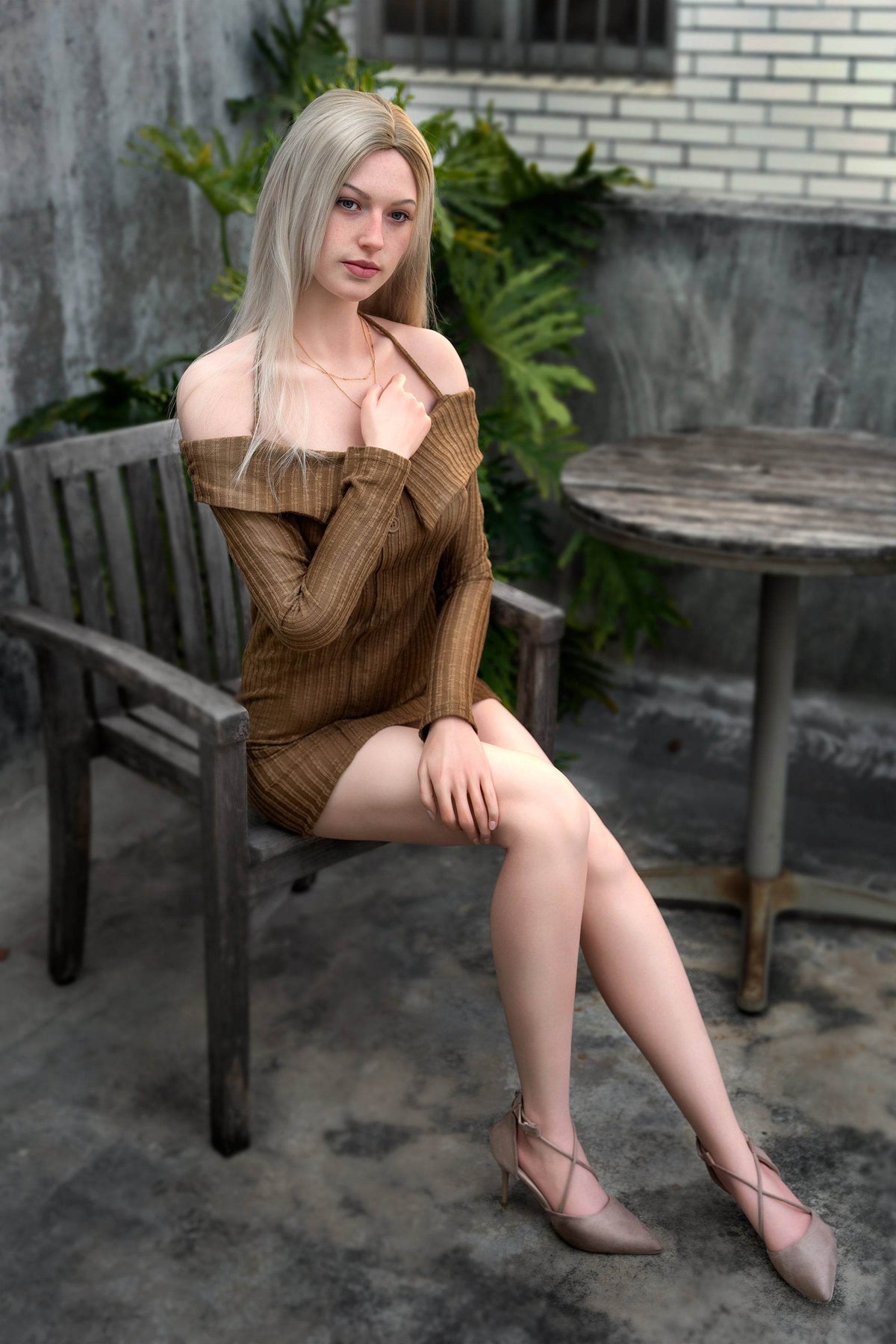 Evelina (Movable Jaws Version)ZG175E-175cm E Cup Fair Skin Sex Doll GE41-1 - SEX LOVE DOLLS