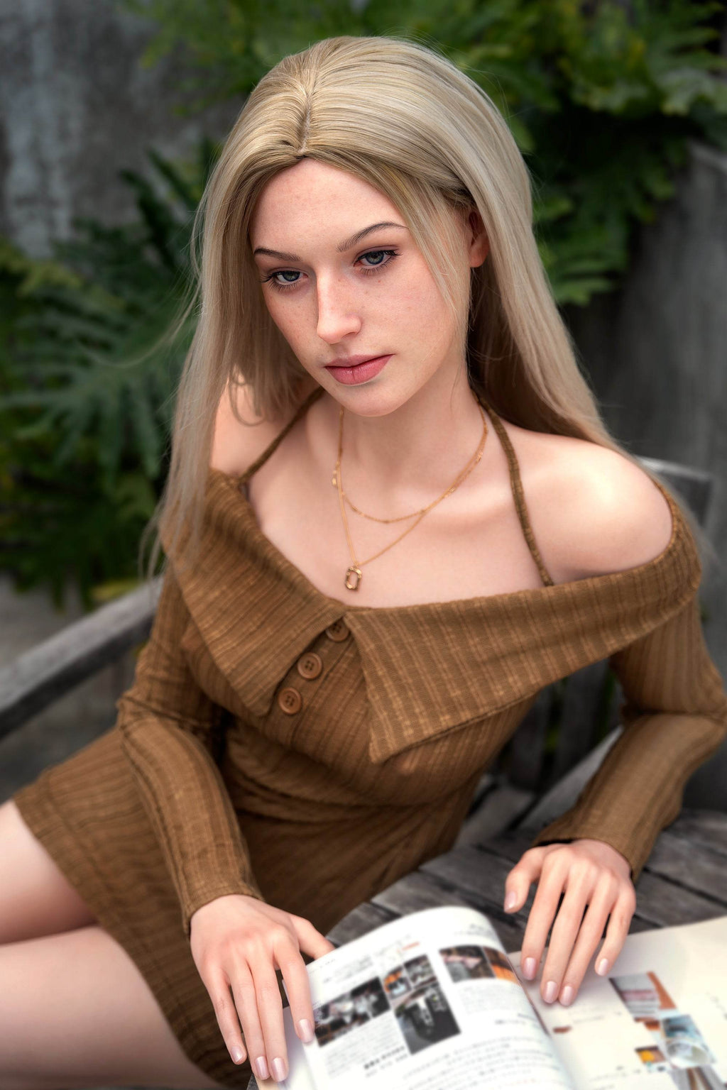 Evelina (Movable Jaws Version)ZG175E-175cm E Cup Fair Skin Sex Doll GE41-1 - SEX LOVE DOLLS
