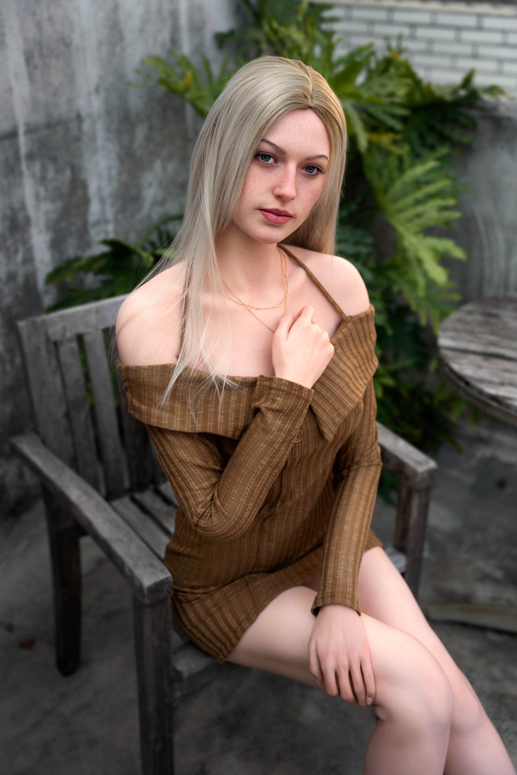 Evelina (Movable Jaws Version)ZG175E-175cm E Cup Fair Skin Sex Doll GE41-1 - SEX LOVE DOLLS
