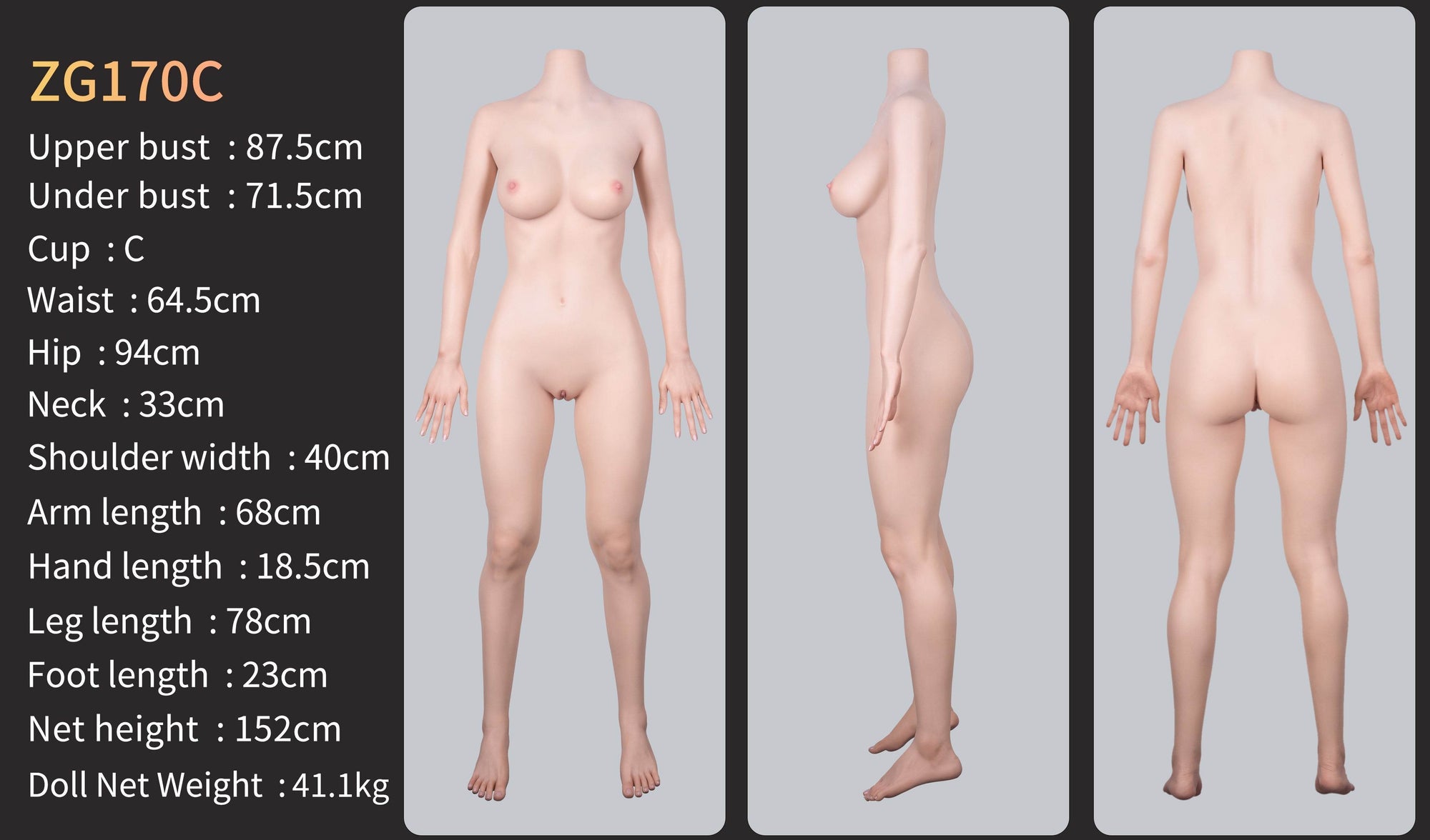 Valerie(Movable Jaws Version) ZG170C-170cm C Cup Tan Sex Doll GE02-1 - SEX LOVE DOLLS