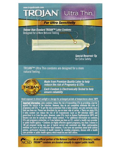 Trojan Ultra Thin Condoms - SEX LOVE DOLLS