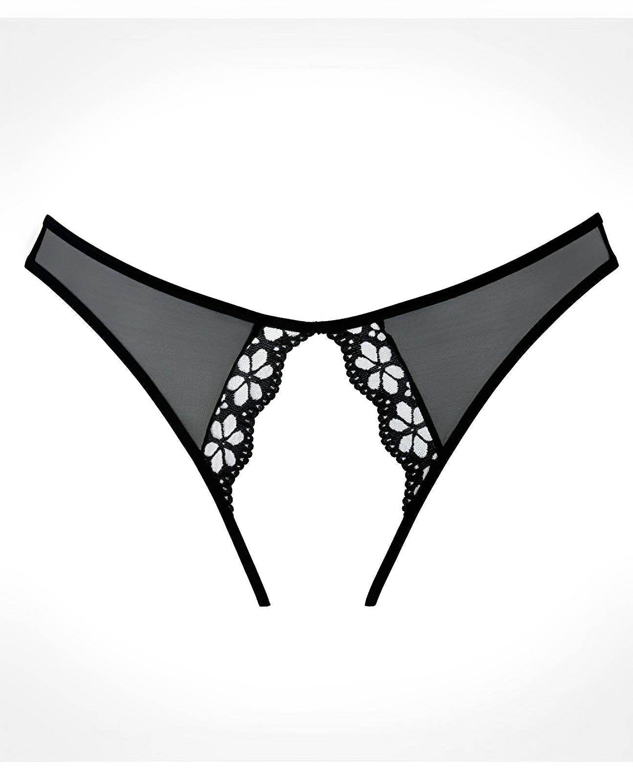 Adore Mirabelle Plum Panty Black O-s - SEX LOVE DOLLS