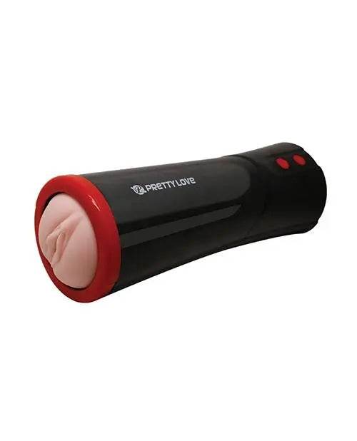 Pretty Love Ozzy Thrusting Male Masturbator W-flesh Sleeve - Black - SEX LOVE DOLLS